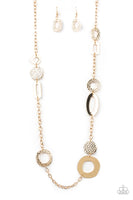 Metro Scene Necklace and Earrings - Gold