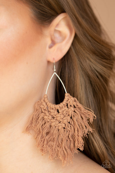 Paparazzi Oh Marame, Oh My Earrings - Brown