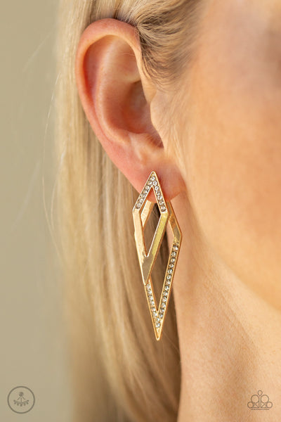 Point Bank - Gold Earrings