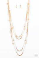 Open for Opulence Necklace with Earrings - Gold