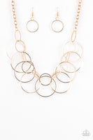 Circa Couture Necklace with Earring - Gold