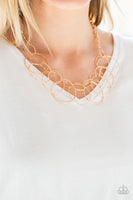 Circa Couture Necklace with Earring - Gold