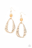 Enhanced Elegance  Earrings- Gold