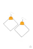 Friends of a LEATHER Earrings- Yellow