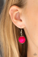 Panama Necklace with Earrings - Pink