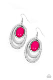Paparazzi Seaside Spinster Earrings - Pink
