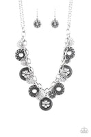 Masquerade Necklace Set  - Silver