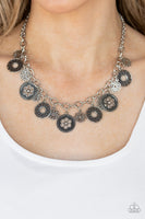 Masquerade Necklace Set  - Silver