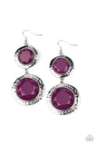 Thrift Shop Stop Earrings - Purple