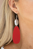 Vivaciously Vogue Earrings - Red