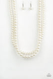 Women Of The Century Necklace with Earrings - White