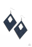 Woven-Wander - Earrings  Blue