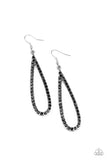 Glitzy Goals Earrings - Black