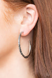 Imprinted Intensity  Earrings - Silver