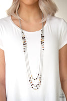 Seasonal Sensation Necklace with Earrings - Multi