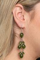 Superstar Social Earrings - Green