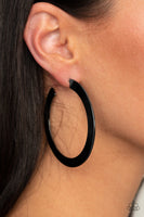 The Inside Track Earrings - Black