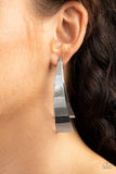 Underestimated Edge  Earrings- Silver