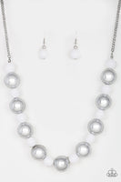 Top Pop Necklace with Earrings - While