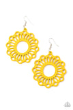 Dominican Daisy Earrings  - Yellow