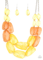 Gives Me Chills Necklace Set - Yellow