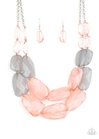 Gives Me Chills Necklace Set  - Pink