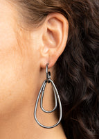 Dropping Drama Earrings - Black