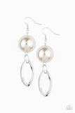 Big Spender Shimmer Earrings - White