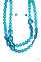 Arctic Art  Necklace Set - Blue