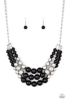 Dream Pop Necklace with Earrings - Black