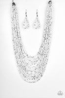 Rio Rainforest Necklace and Earrings - White