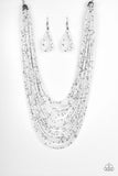Rio Rainforest Necklace and Earrings - White