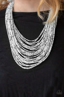 Rio Rainforest Necklace and Earrings - White