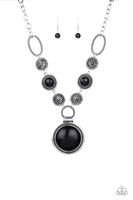 Sedona Drama Necklace Set  - Black