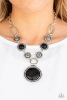 Sedona Drama Necklace Set  - Black