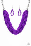 Paparazzi Neclace and Earrings - Purple