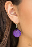 Catalina Coastin Neckalce with Earrings -  Purple