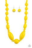 Summer Breeze Necklace with Earrings - Yellow