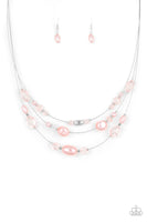 Pacific Pageantry Necklace with Earrings - Pink