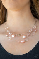 Pacific Pageantry Necklace with Earrings - Pink