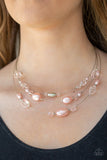 Pacific Pageantry Necklace with Earrings - Pink