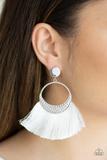 Spartan Sprit Earrings - White