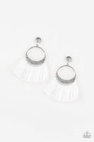 Spartan Sprit Earrings - White